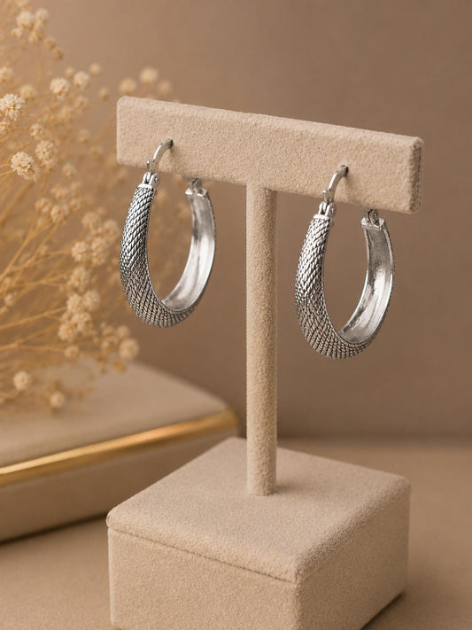 Charcoal Shadow Hoops