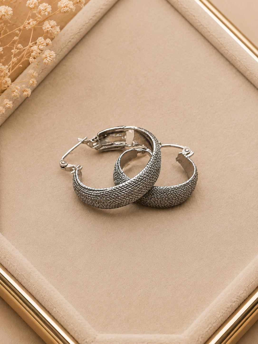 Charcoal Shadow Hoops