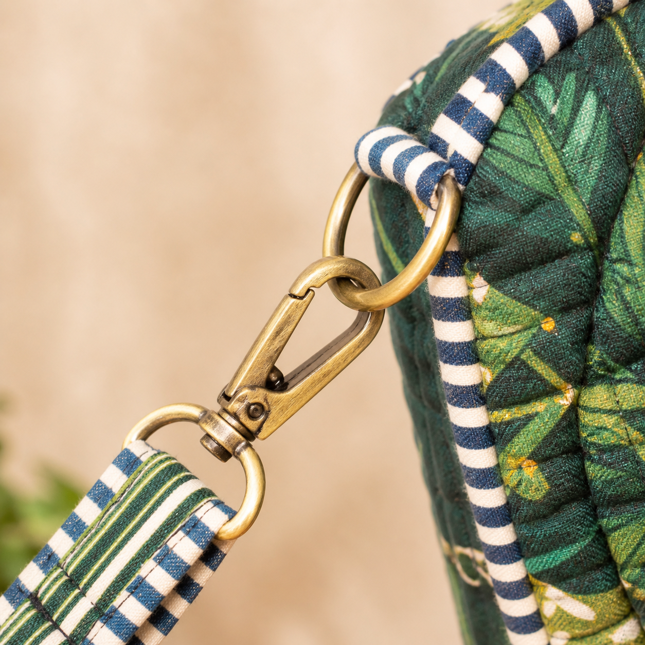 Quilted Cotton Yoga Mat Carry Bag
