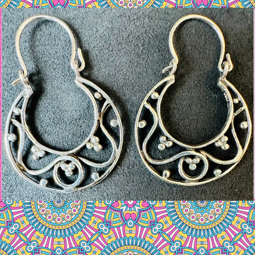 Moonstruck Filigree Hoops