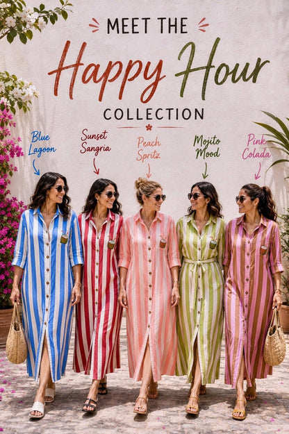 The Happy Hour Shirt Dress