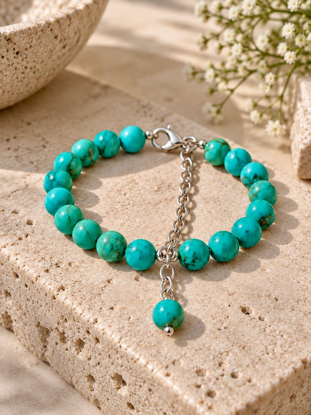 Turquoise Bead Bracelet