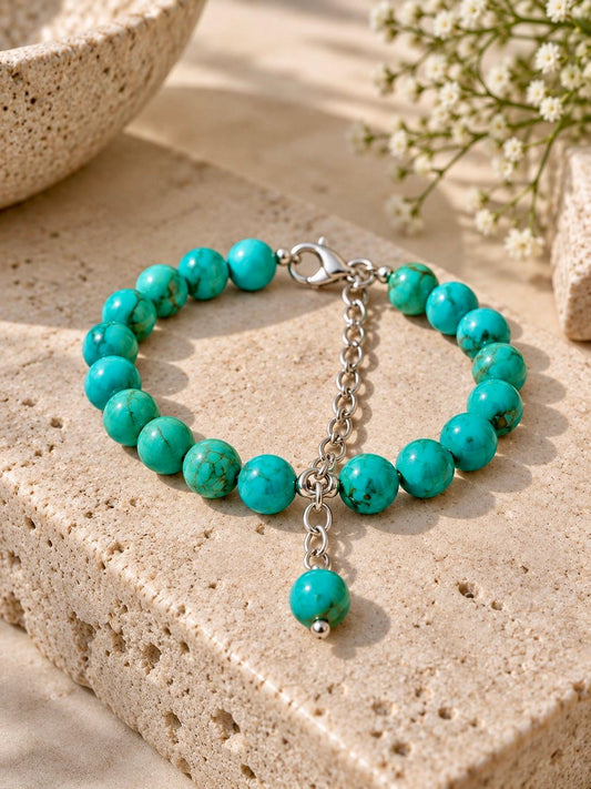 Turquoise Bead Bracelet
