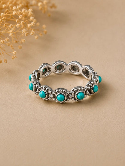 Turquoise Blossom Ring