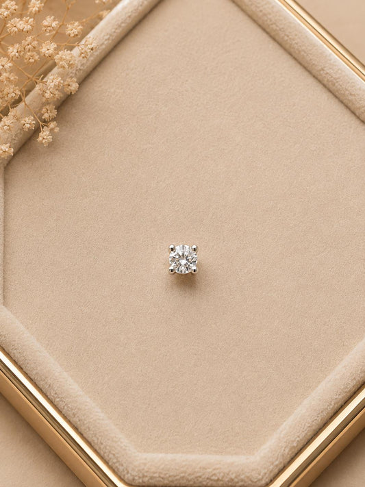 Nose Pin - Zirconia Spark (3 MM)