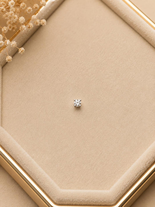 Nose pin - Zirconia Spark (2mm)